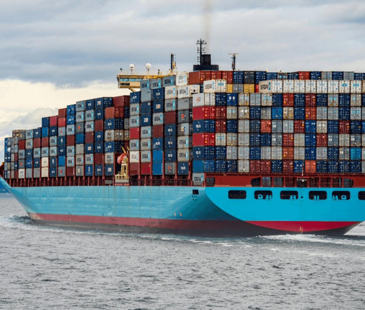 Large container ship